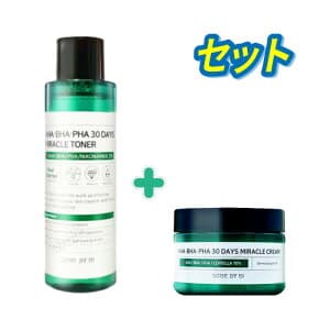 AHA BHA PHA 30デイズミラクルトナー 150ml + クリーム 60g セット