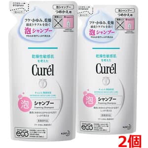 キュレル 泡シャンプー つめかえ用 380mL×2個