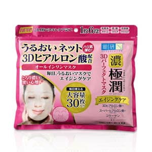 肌研 極潤3Dパーフェクトマスク 30枚(350mL)ハダラボ3Dモイストリフトマスク
