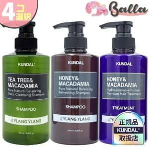ハニー&マカデミア ネイチャー シャンプー 500ml ×4個 / タンパク質 トリートメント 500ml ×4個